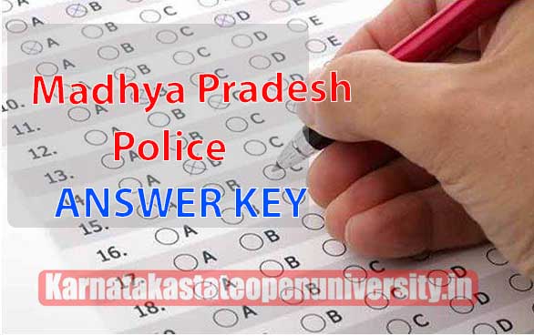 Madhya Pradesh Police Answer KEY