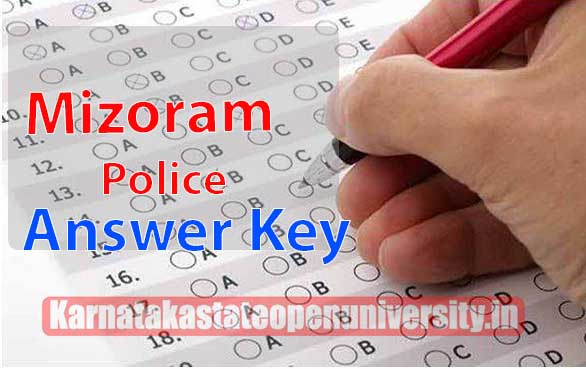 Mizoram Police Answer Key