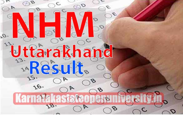 NHM Uttarakhand Result