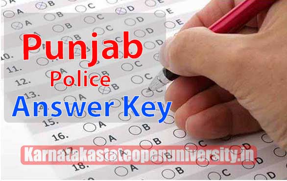 Punjab Police Answer Key