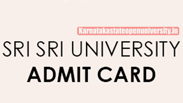 SSU CET Admit Card