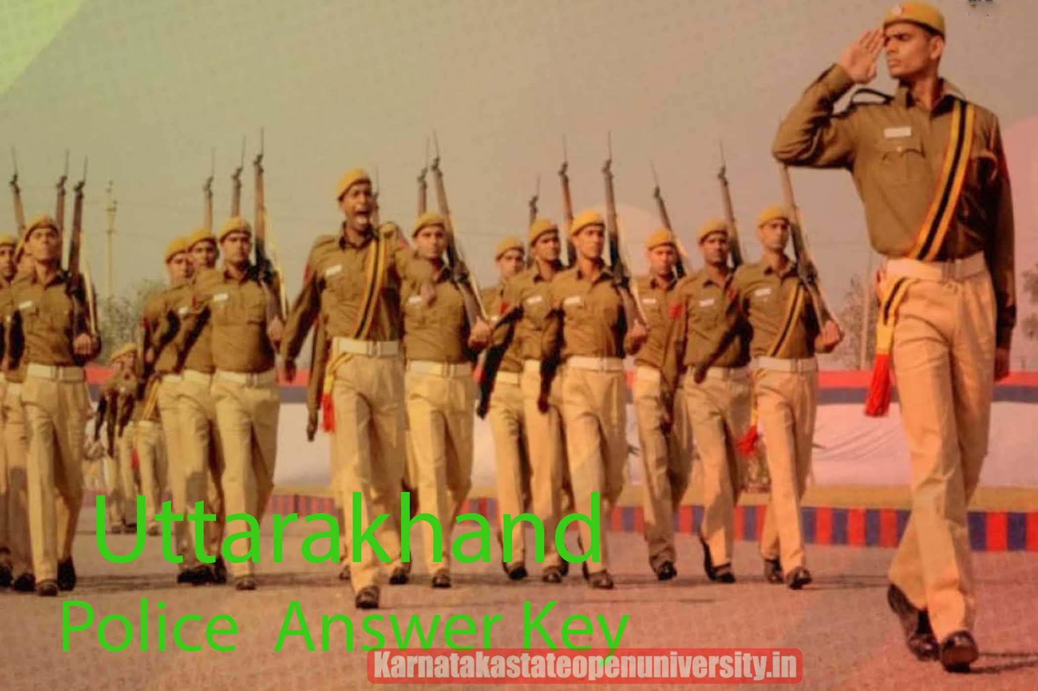 Uttarakhand Police Answer Key s