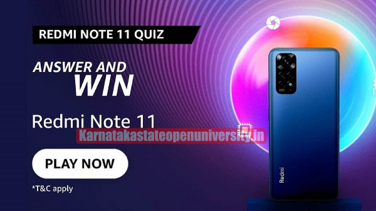 Amazon Redmi Note 11 Pro Quiz Answers