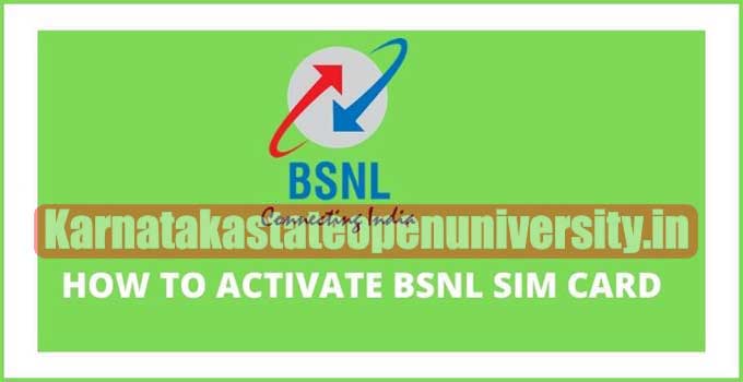 How To Activate BSNL SIM Card After Expiry