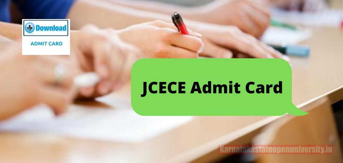 JCECE Admit Card 2022