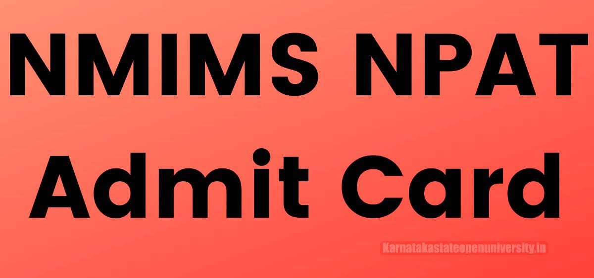 NMIMS CET Admit Card 2022