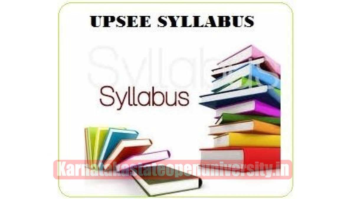 UPCET Syllabus 2022