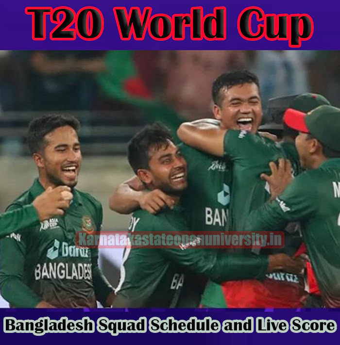 T20 World Cup Bangladesh Squad 2022