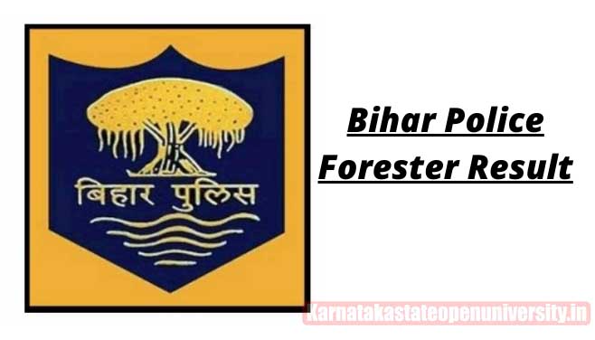 Bihar Police Forest Guard Result 2022
