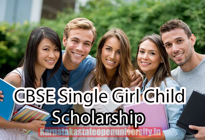 CBSE Single Girl Child scholarship