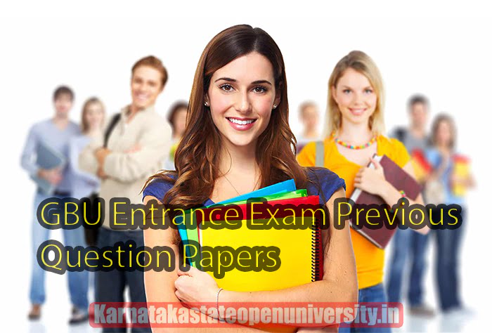 GBU Entrance Exam Previous Question Papers