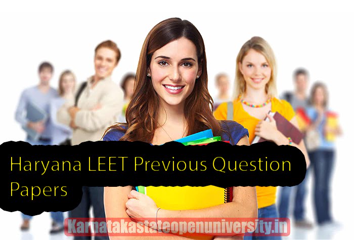 Haryana LEET Previous Question Papers