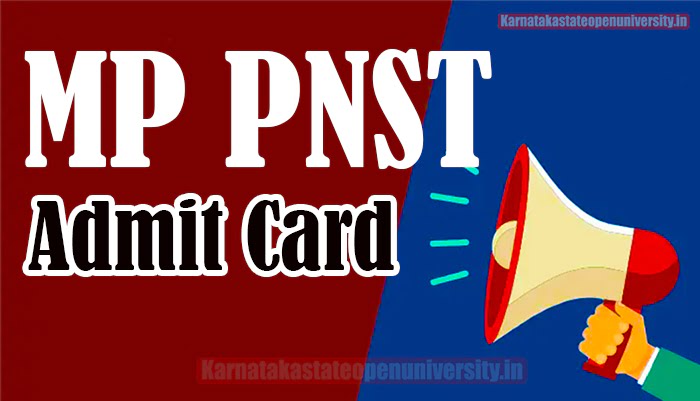 MP PNST admit card