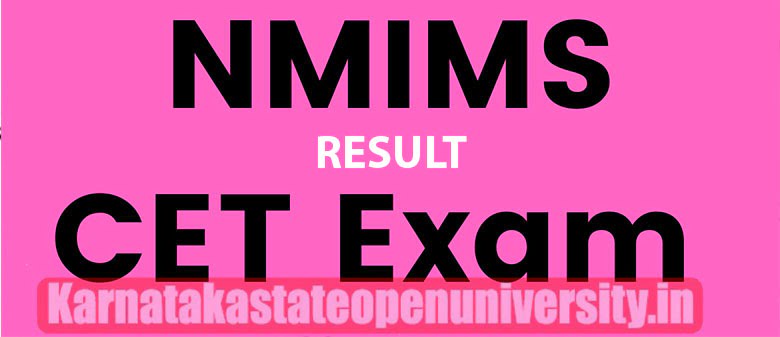 NMIMS CET Result 2022