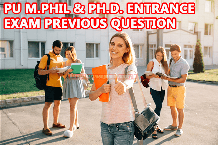 PU M.Phil & Ph.D. Entrance Exam