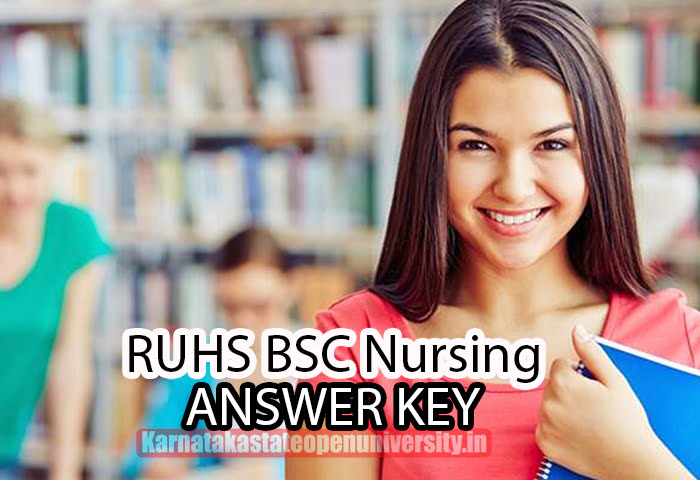 RUHS BSC Nursing answer key