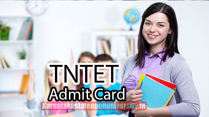 TNTET admit card