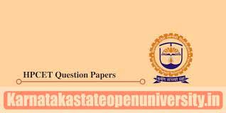 HPCET Previous Question Papers 2022
