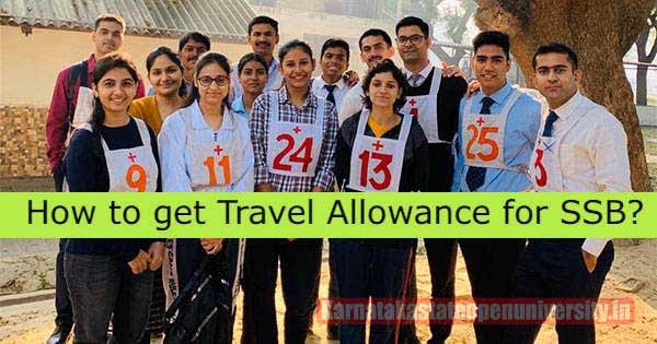 How to get travel allowances for SSB