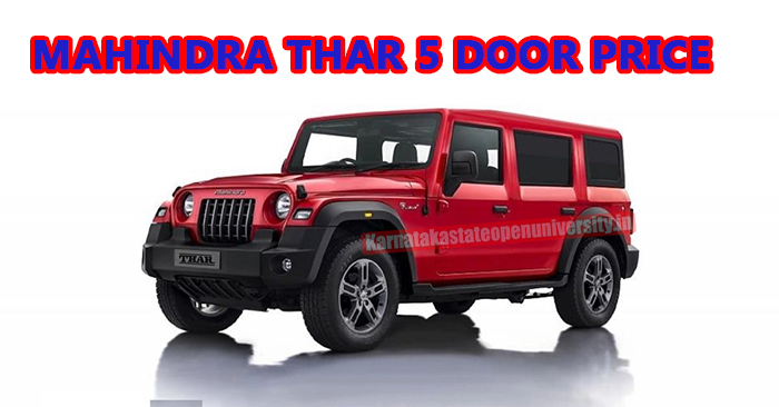 Mahindra Thar 5 Door Price