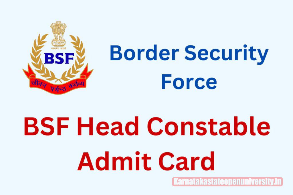 BSF RO RM Admit Card 2022