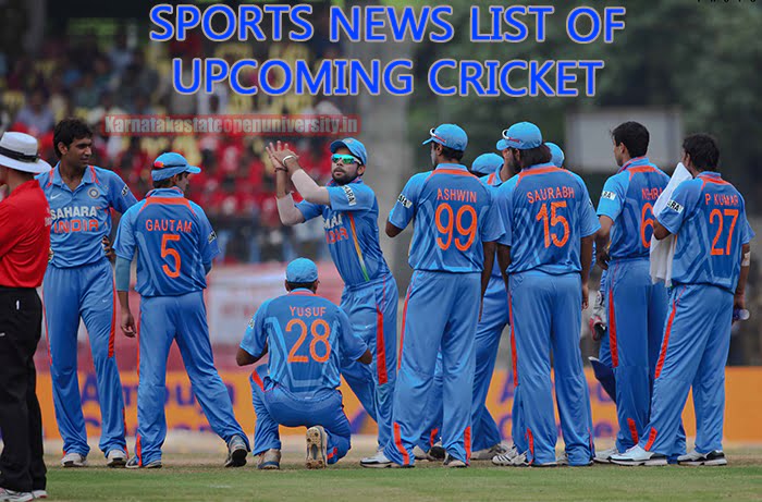 Sports News 2023, List of Upcoming Cricket