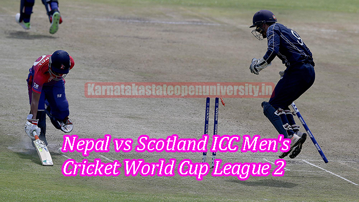 Nepal vs Scotland ICC Men's Cricket World Cup League 2