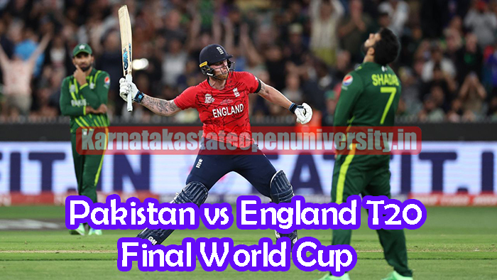Pakistan vs England T20 World Cup Final