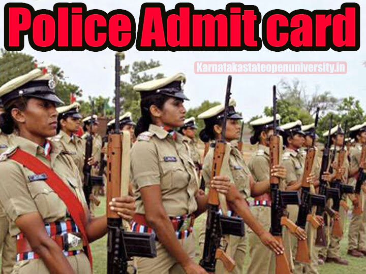 Police Admit card