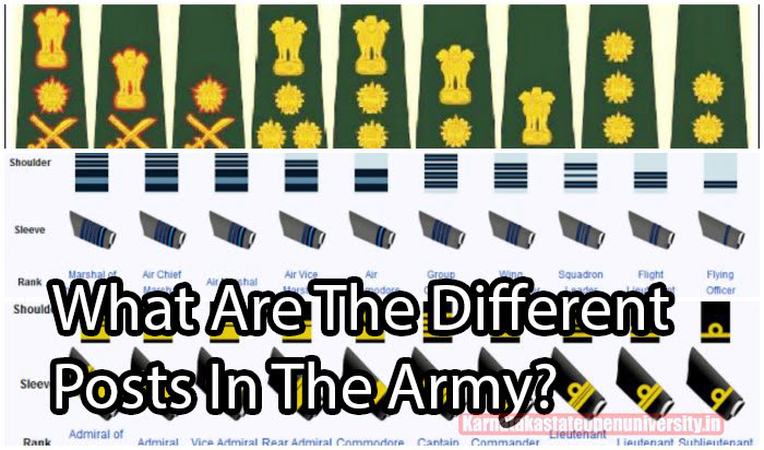 What Are The Different Posts In The Army?