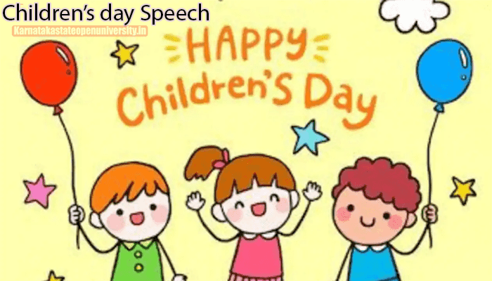 Children’s day Speech