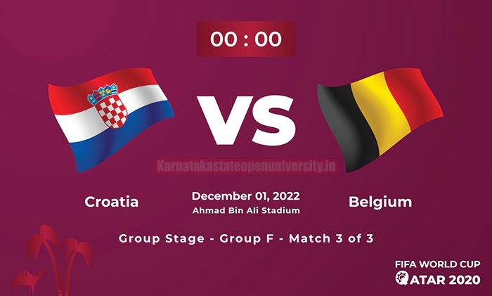 Croatia vs Belgium FIFA World Cup 2023