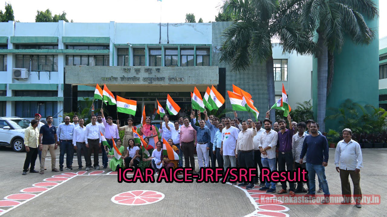 ICAR AICE-JRF/SRF Result 2022