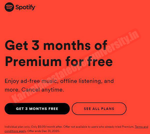 How to get free 3 months Spotify Premium subscription