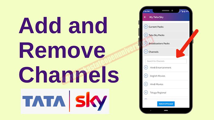 How To add and Remove Channel on Tata Sky Mobile App