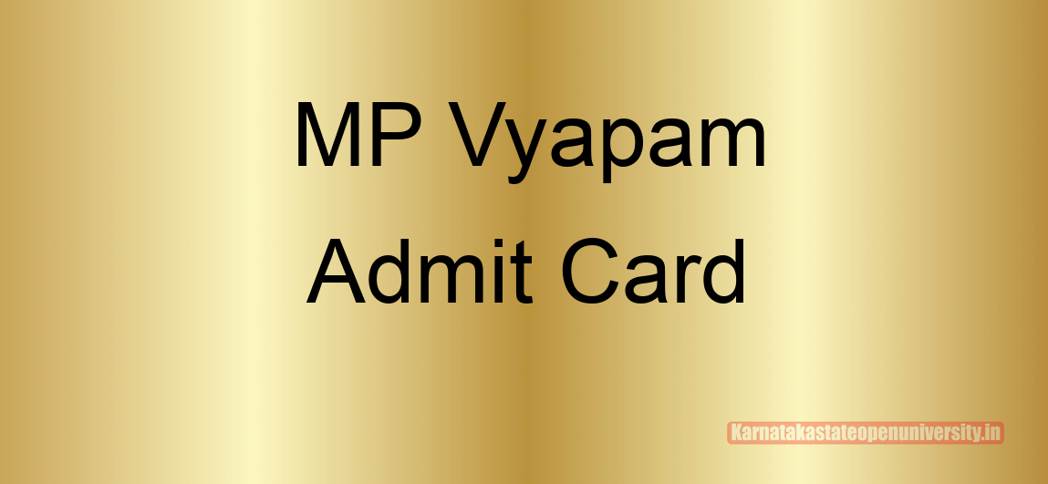 MP Sub Engineer Admit Card 2022