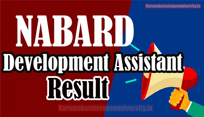 nabard development assistant result