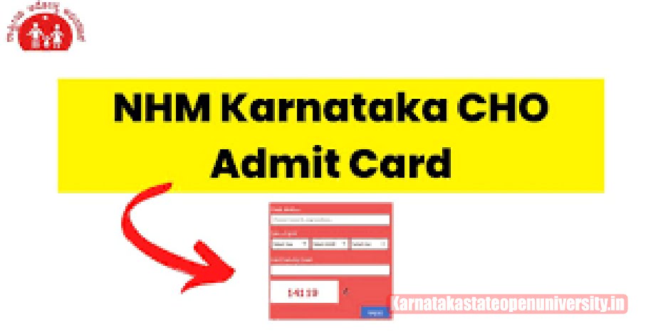 Karnataka CHO Hall Ticket 2022