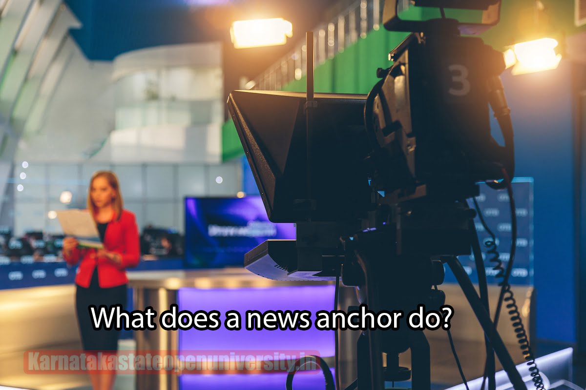 What Does A News Anchor Do?