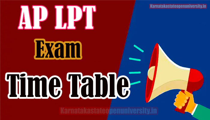 AP LPT Exam Time Table 2023