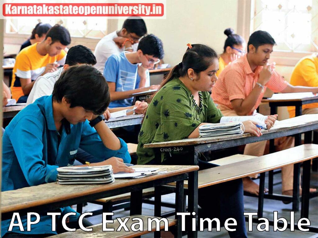 AP TCC Exam Time Table