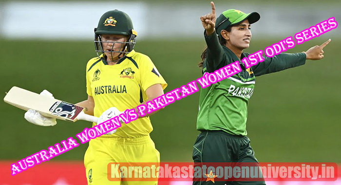 Australia Women Vs Pakistan Women 1st ODI's Series