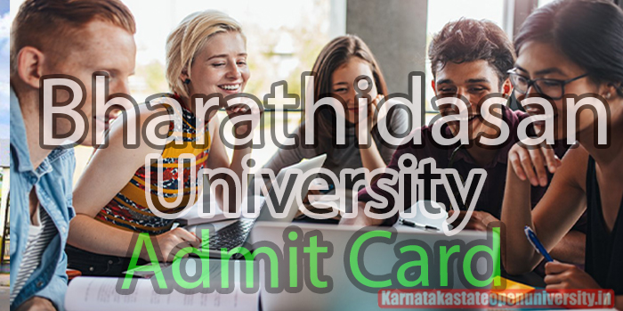 Bharathidasan University Admit Card