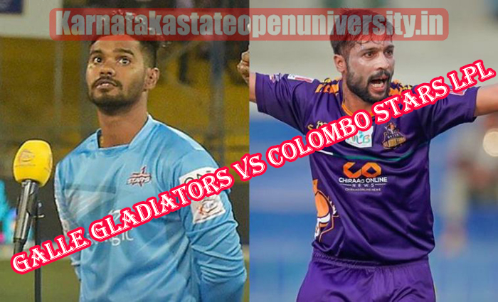 Galle Gladiators Vs Colombo Stars LPL 