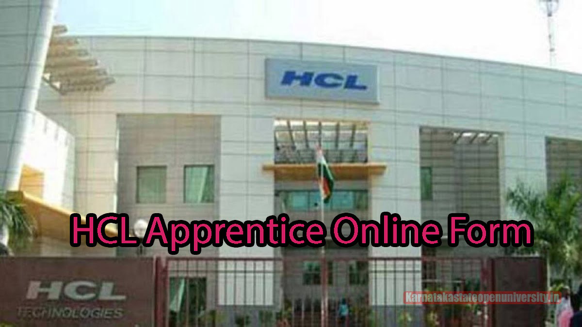 HCL Apprentice Online Form