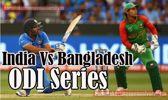 India Vs Bangladesh ODI Series