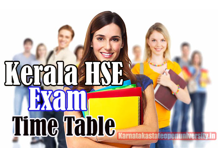 Kerala HSE Exam Time Table