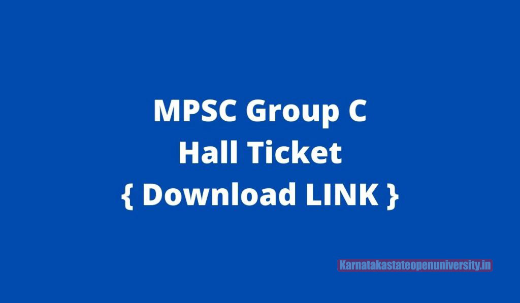 MPSC Group C Admit Card