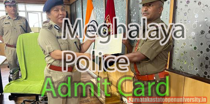Meghalaya Police Admit Card