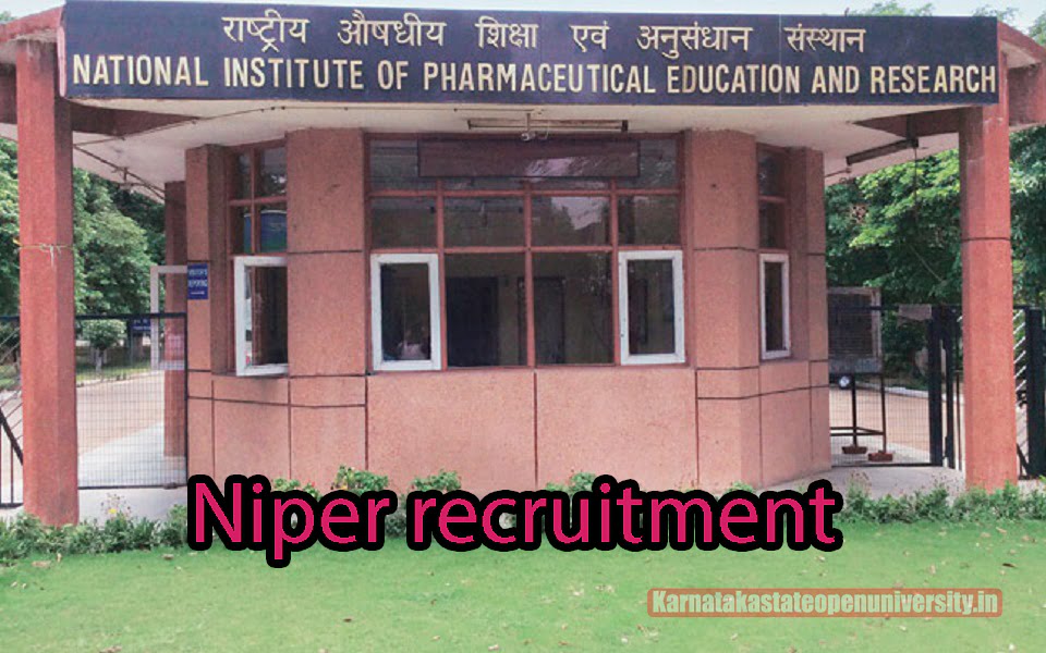 Niper recruitment